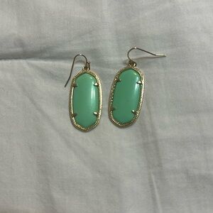 Kendra Scott Elle drop earrings in seafoam green